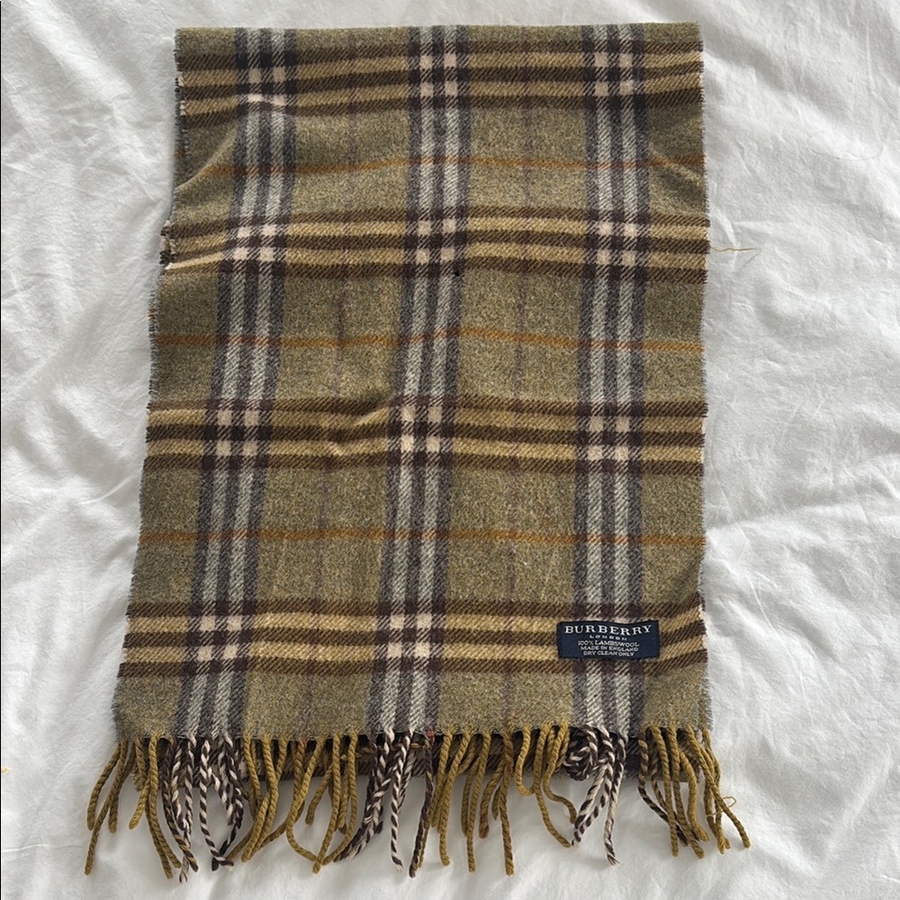 Burberry Plaid Wool Scarf